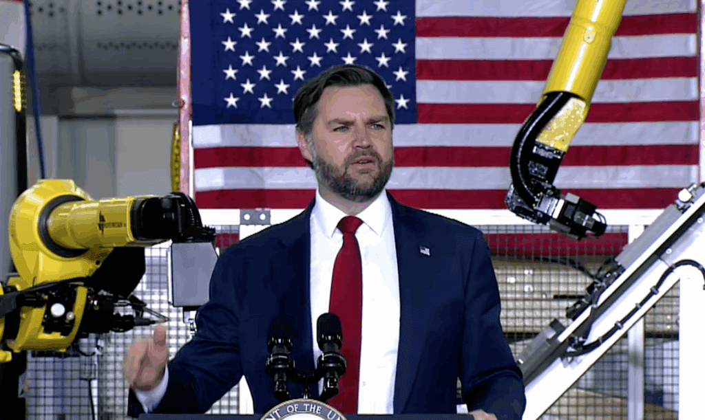 JD Vance struggles to sell Van Orden and Trump to tariff-battered Wisconsin